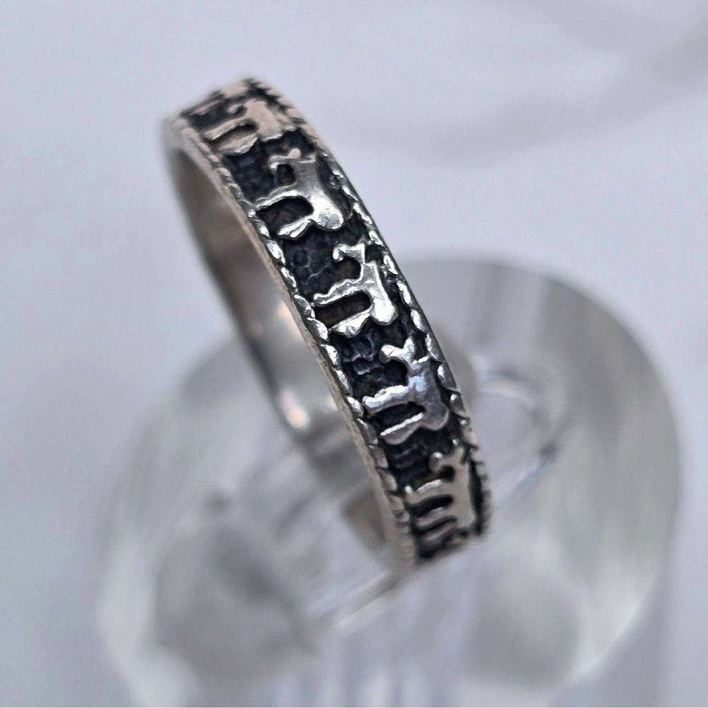 Vintage 925 Sterling Silver Elephant Parade Eternity Band Ring Size 6.25 3.2g - Picture 2 of 9